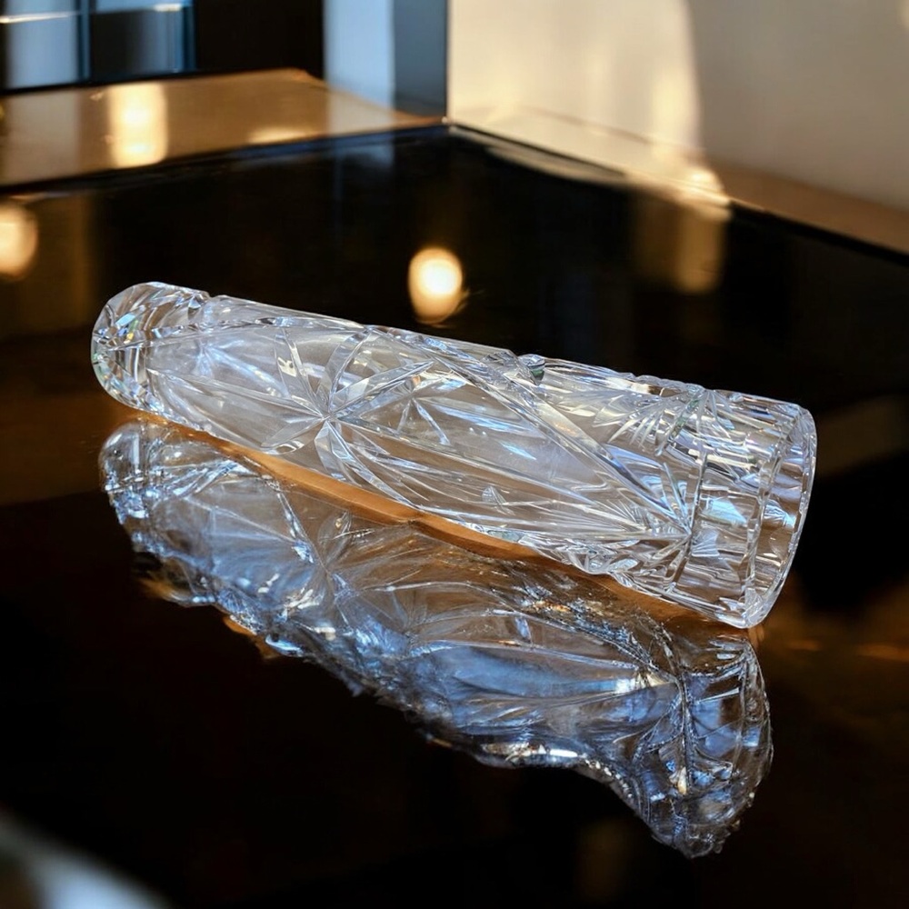 Elegant Cut Crystal Vase. Perfect condition